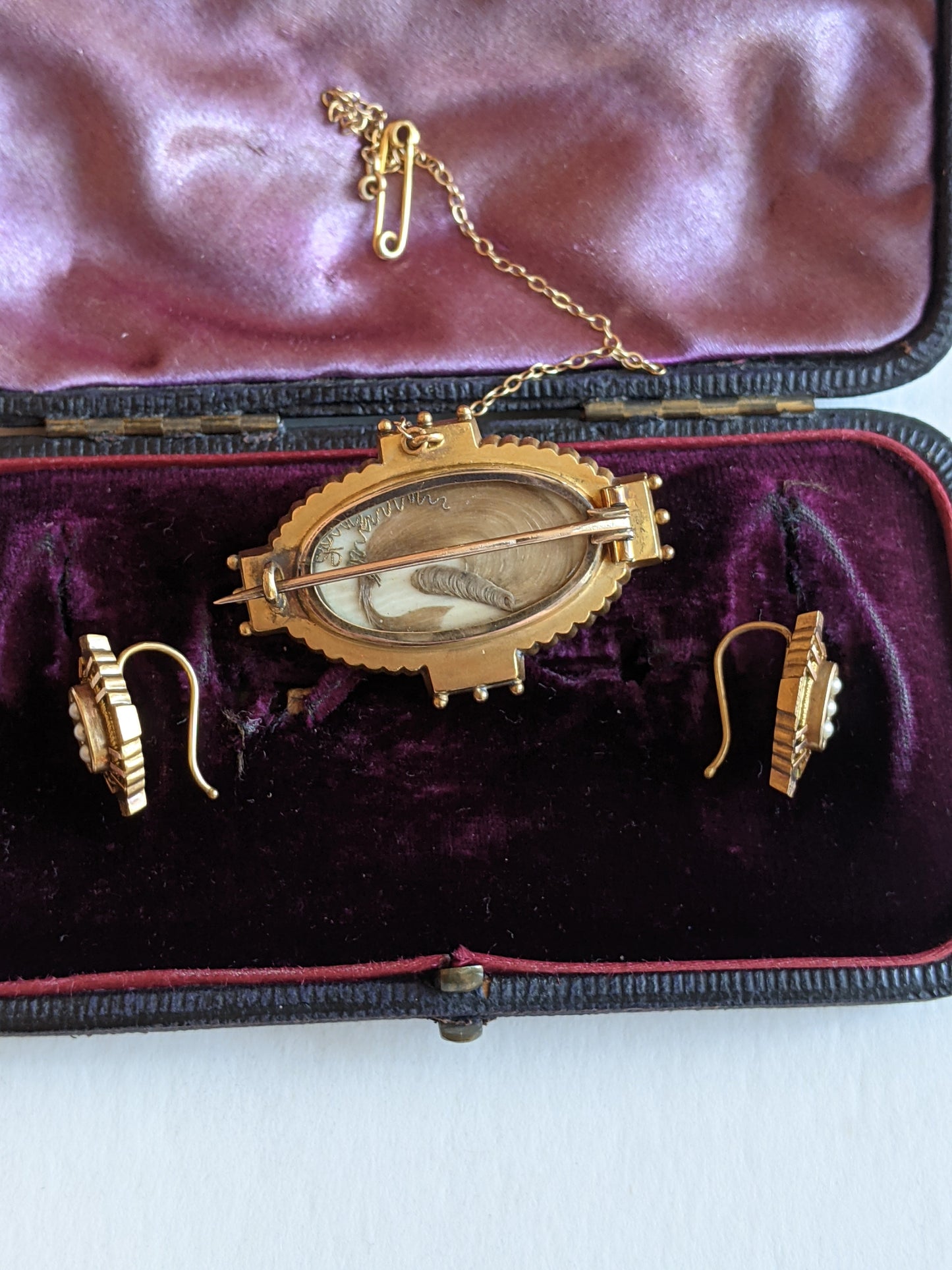 1870s-1880s 14k Gold Demi Parure