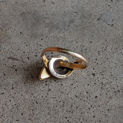 Turn of the Century 14k Diamond Snake Ring