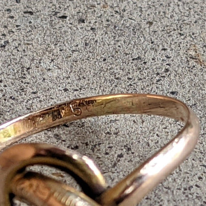 Turn of the Century 14k Diamond Snake Ring