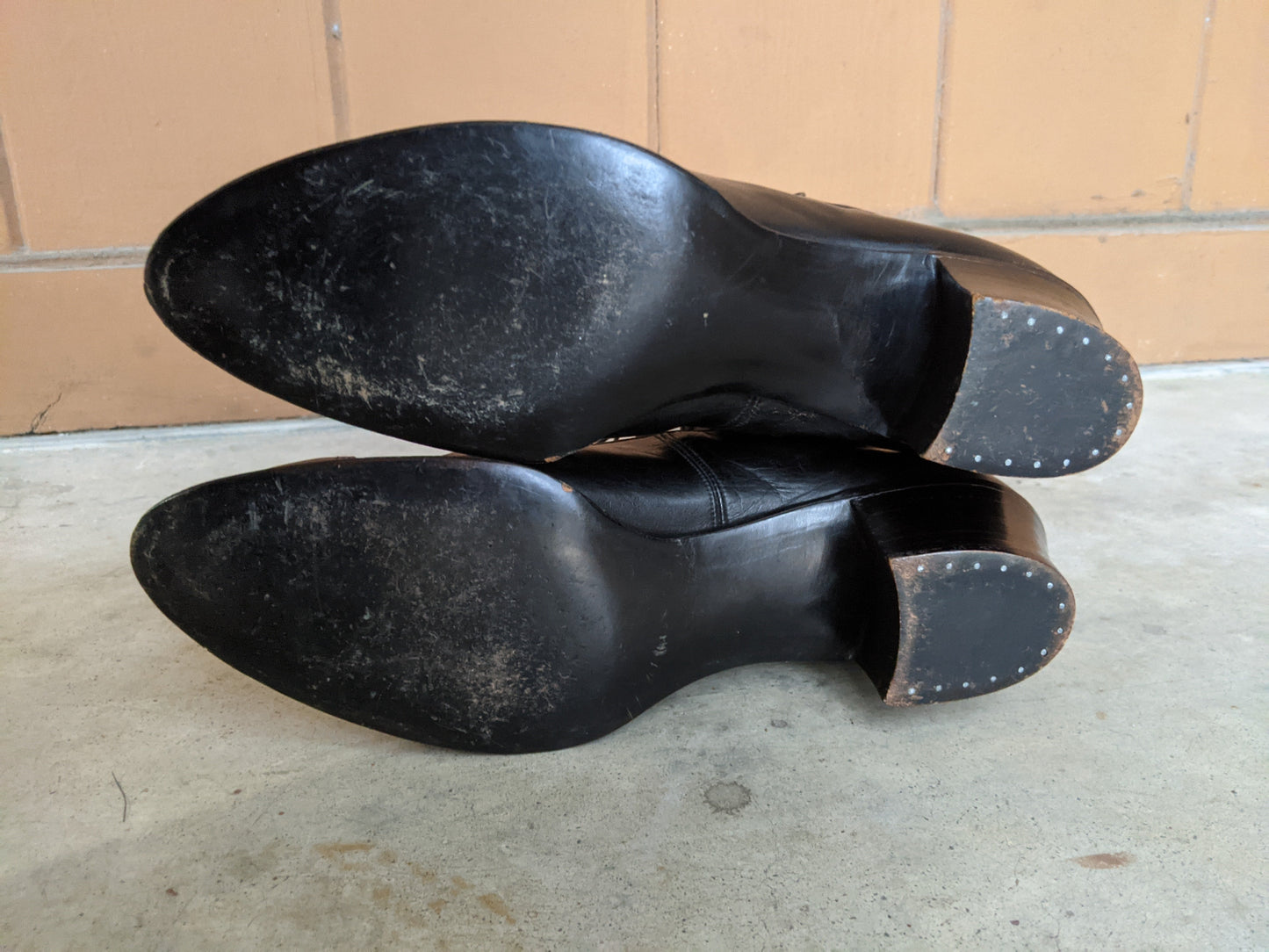 1910s Black Lace Up Boots | Approx Sz 8
