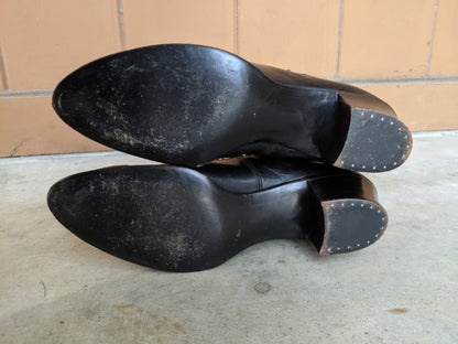 1910s Black Lace Up Boots | Approx Sz 8