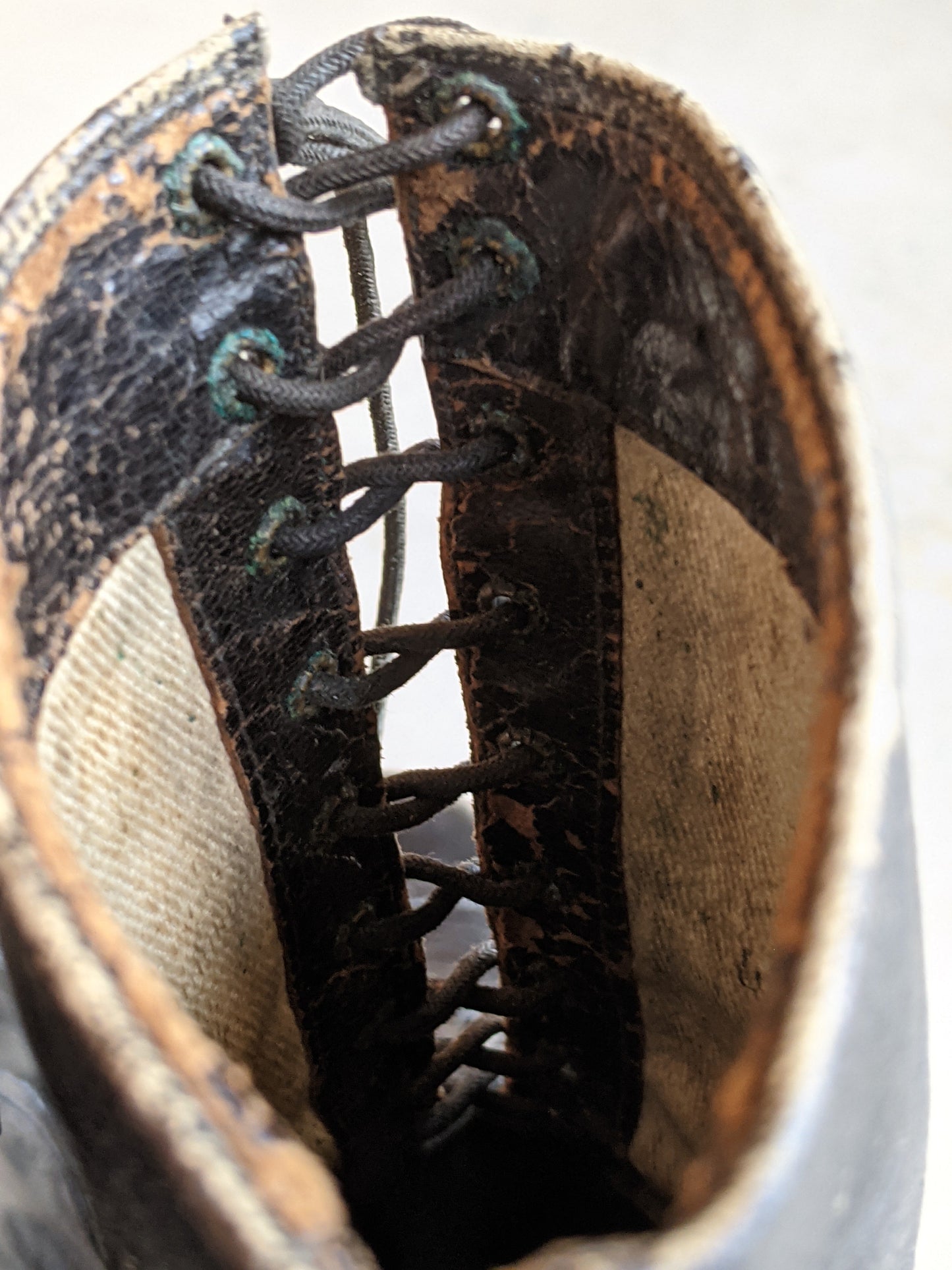 1910s Black Lace Up Boots | Approx Sz 8