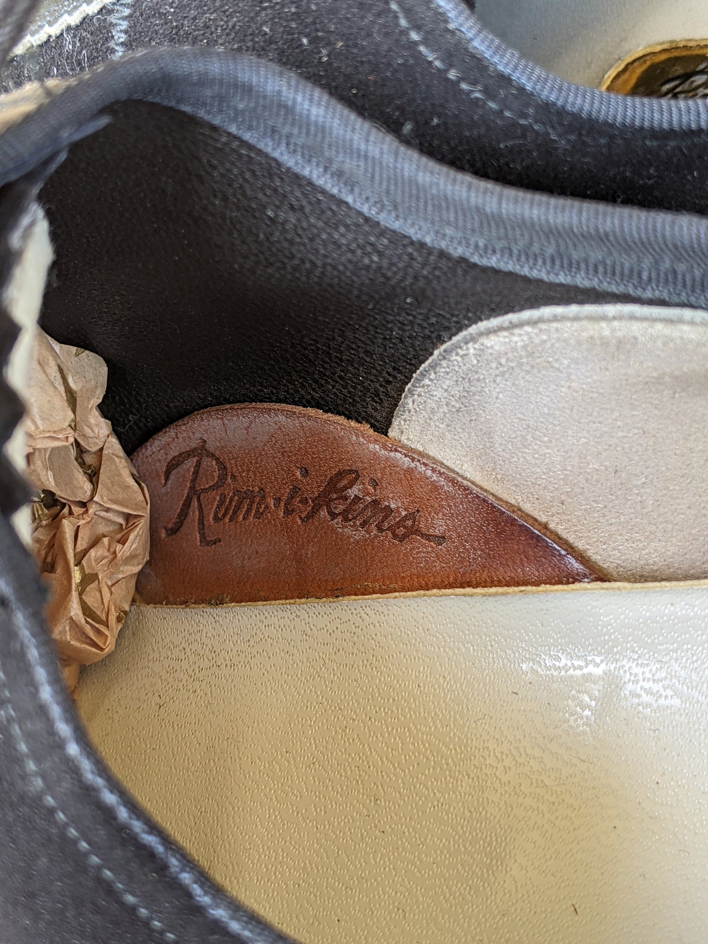 1950s Lace Up Suede Oxfords | Sz 7