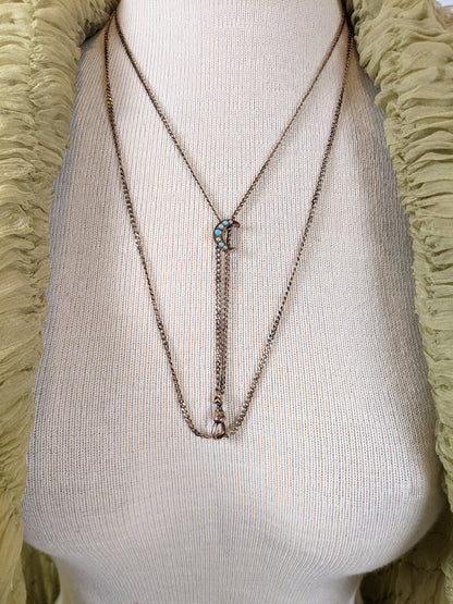 1900s-1910s Opal + Seed Pearl Slide Chain