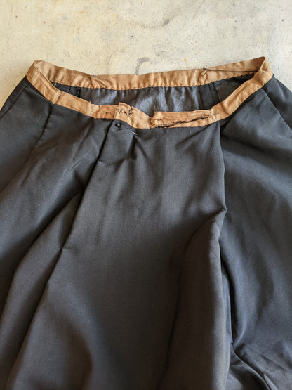 1890s Black Bodice + Skirt/Petticoat Ensemble