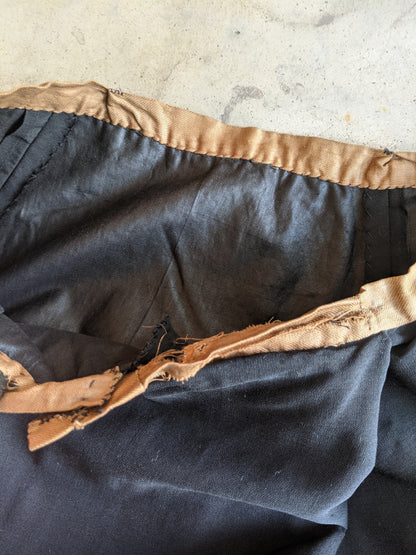 1890s Black Bodice + Skirt/Petticoat Ensemble