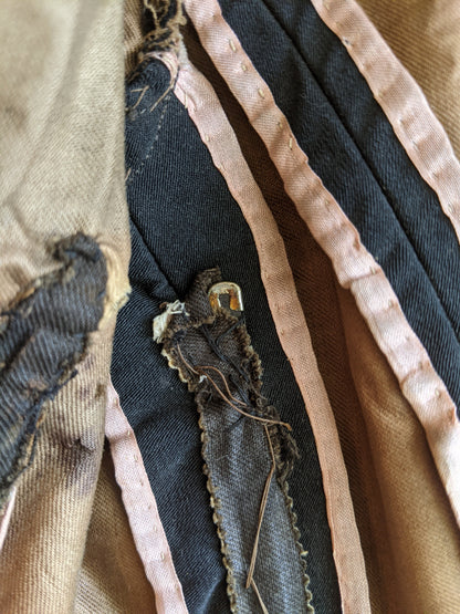1890s Black Bodice + Skirt/Petticoat Ensemble
