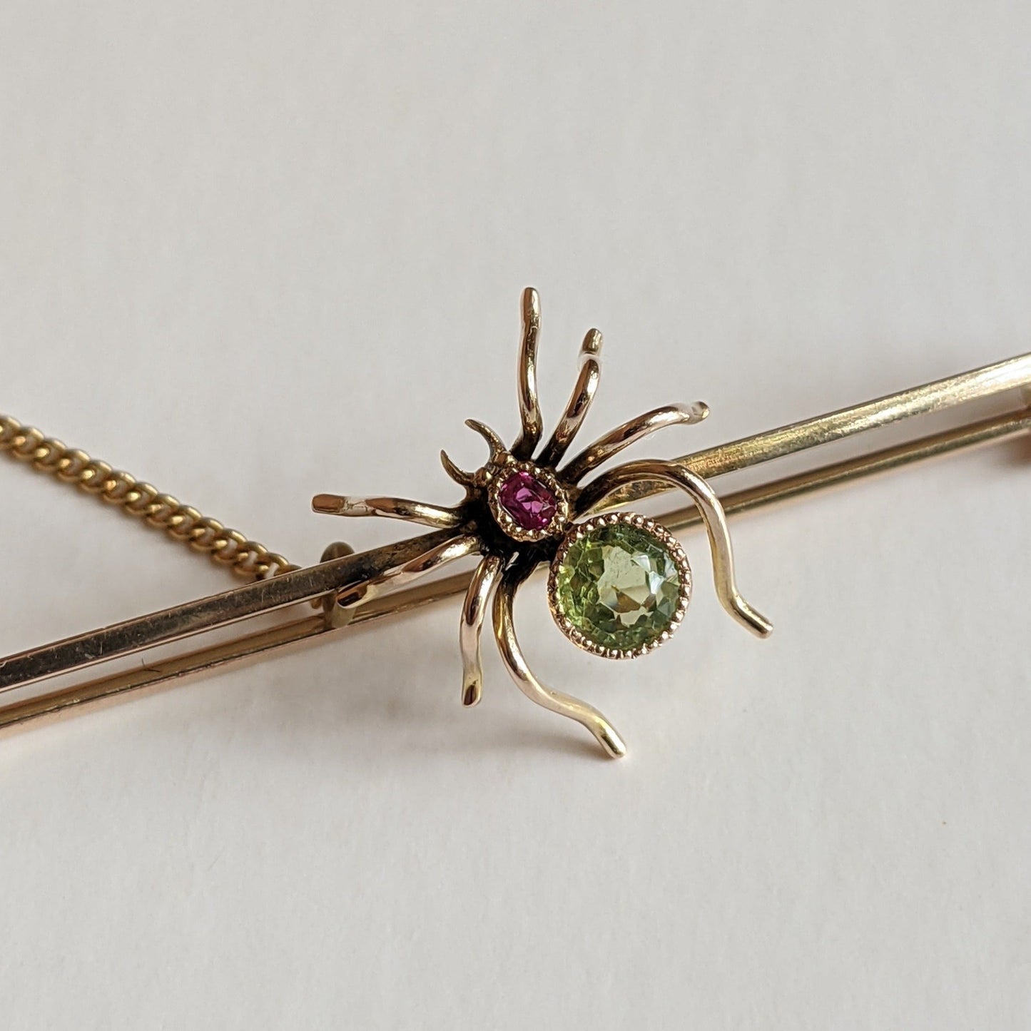 1900s 9k Gold Spider Brooch