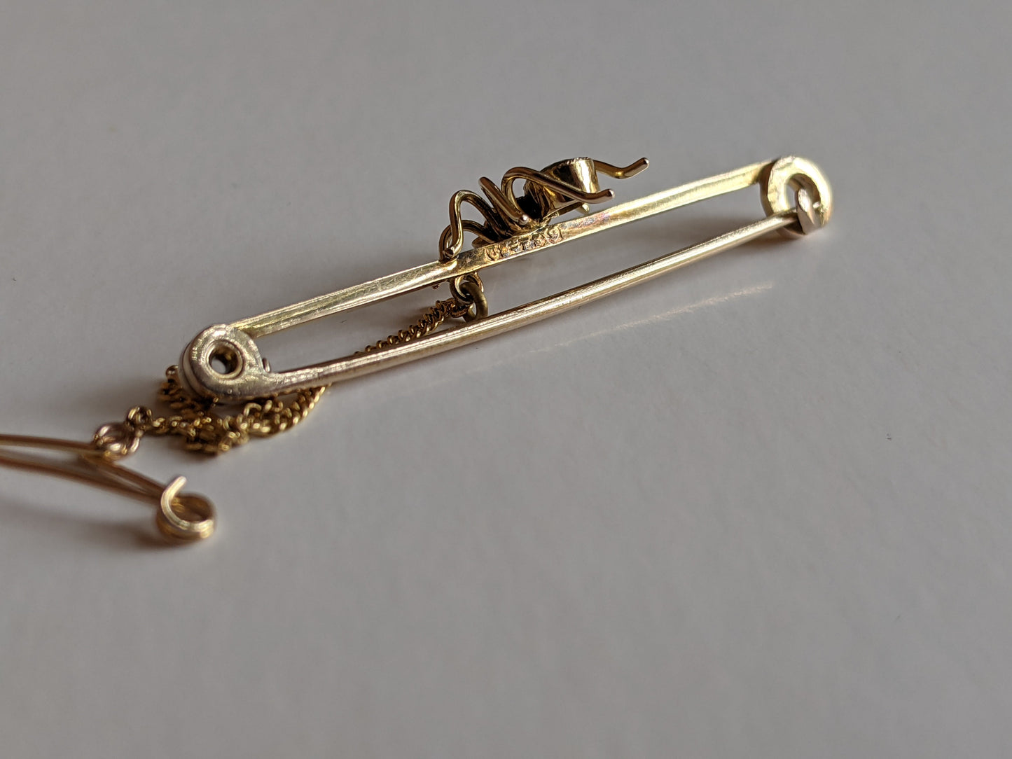 1900s 9k Gold Spider Brooch