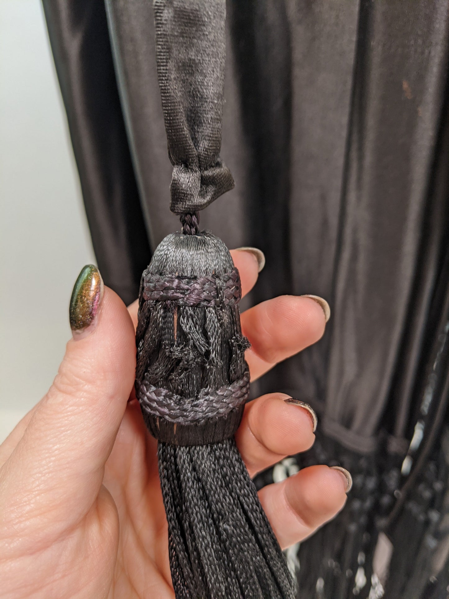1910s-1920s Black Silk Cape