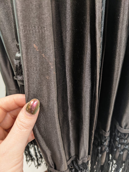 1910s-1920s Black Silk Cape