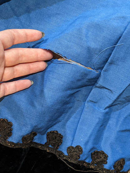1880s Blue Wrapper Dress | Study or Display