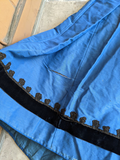 1880s Blue Wrapper Dress | Study or Display