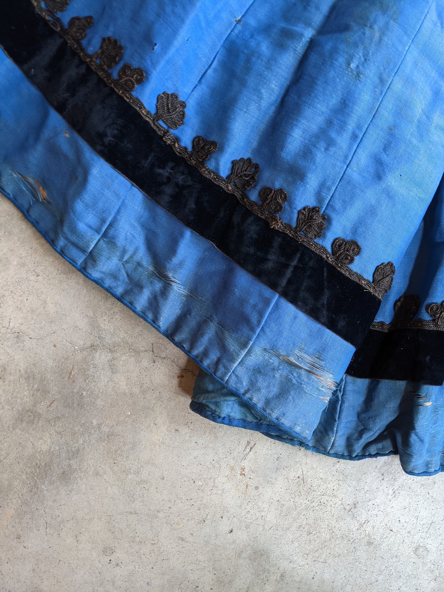 1880s Blue Wrapper Dress | Study or Display