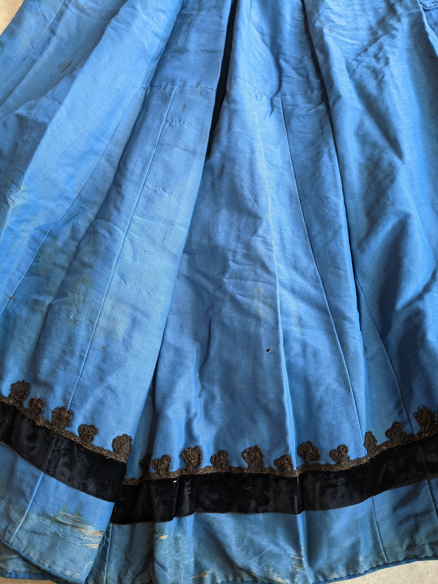 1880s Blue Wrapper Dress | Study or Display