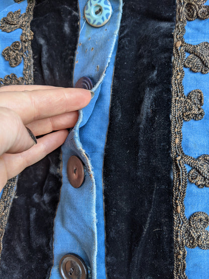 1880s Blue Wrapper Dress | Study or Display