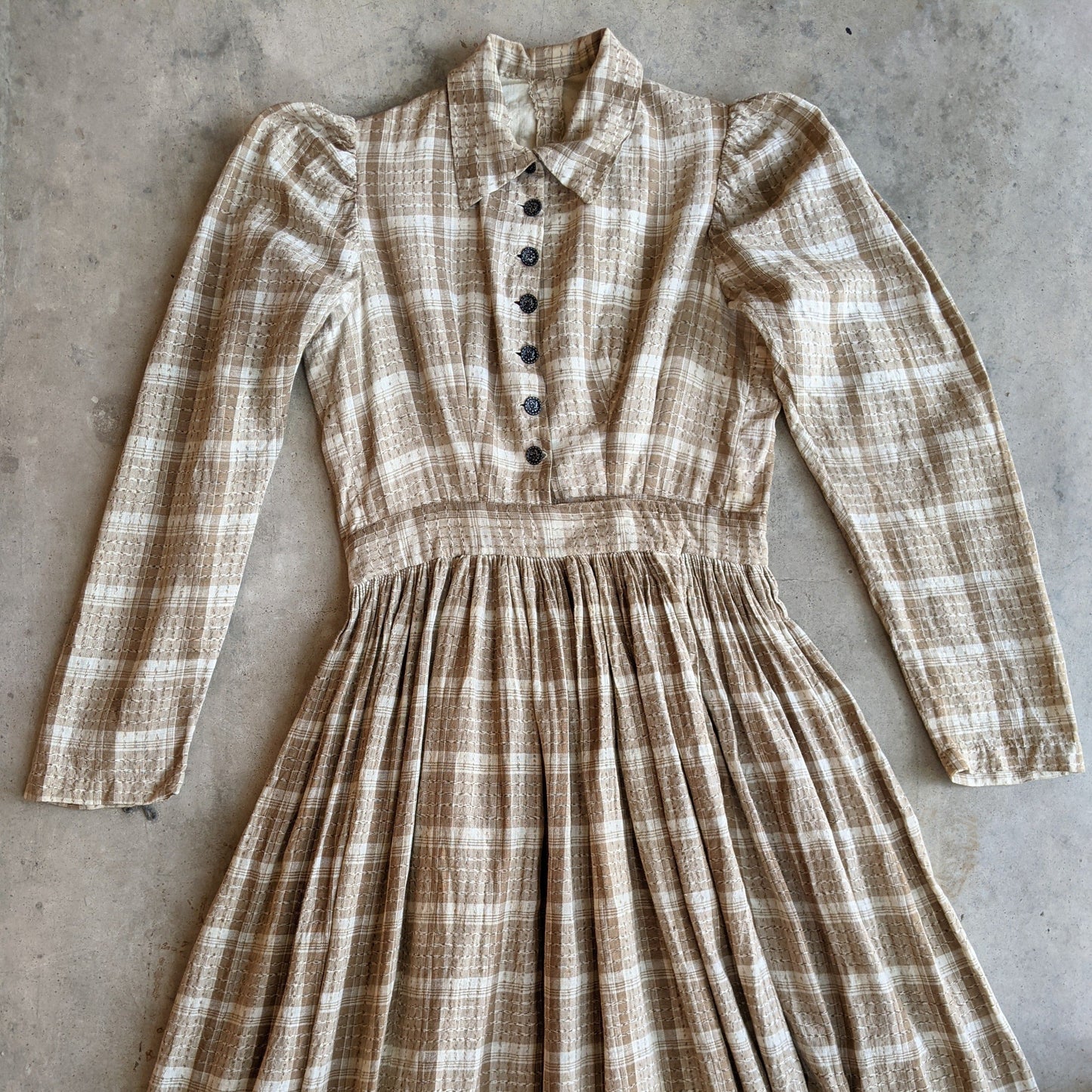 Antique Cotton Prairie Dress