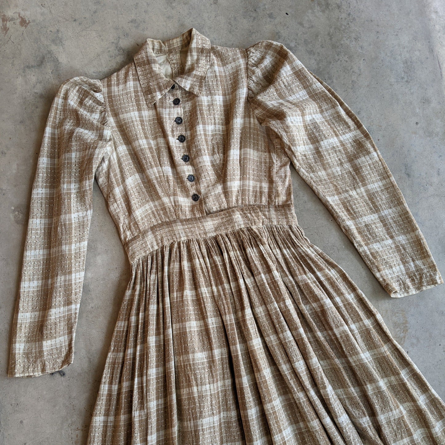 Antique Cotton Prairie Dress