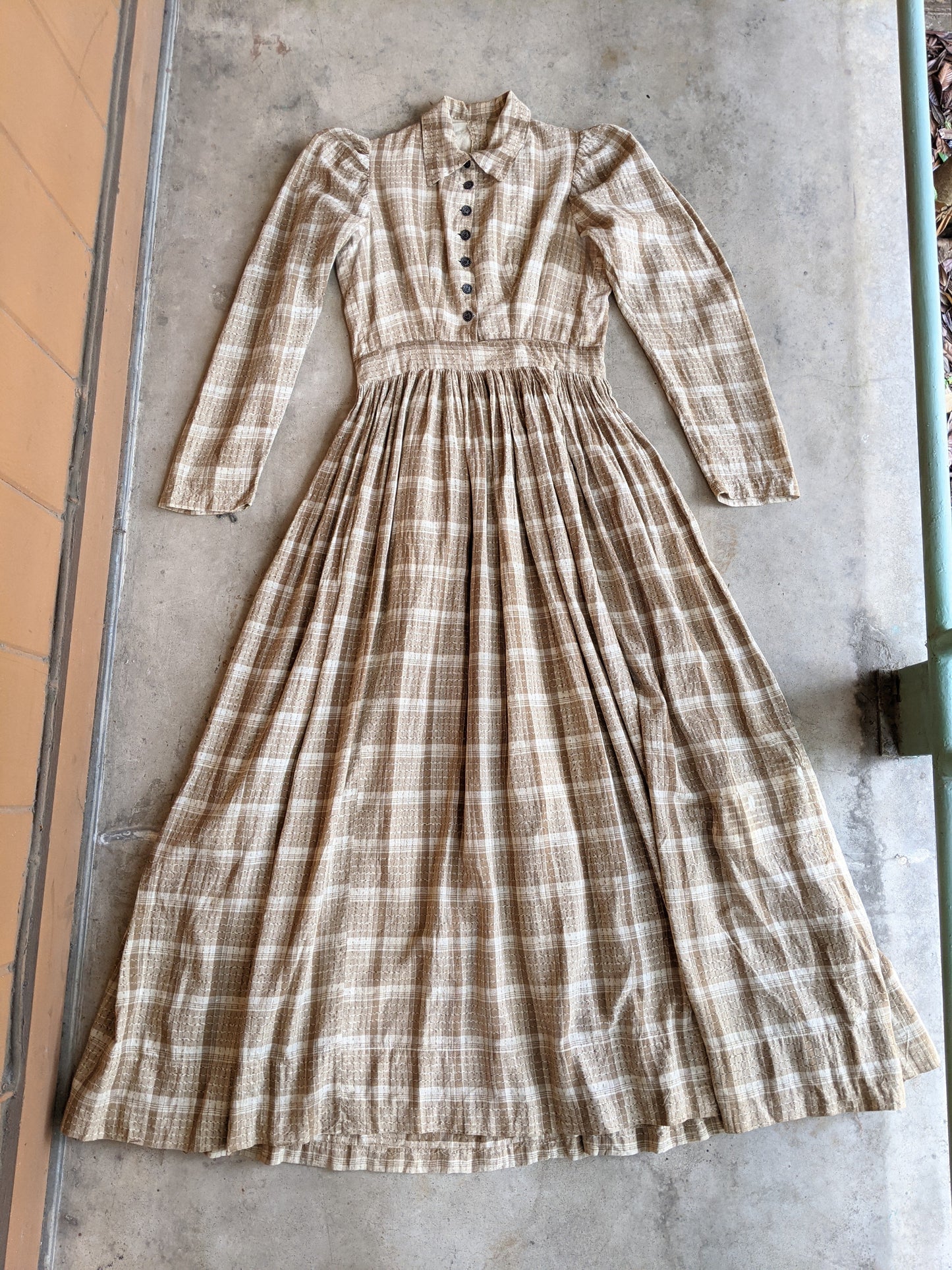 Antique Cotton Prairie Dress