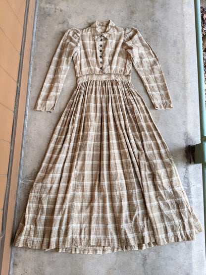 Antique Cotton Prairie Dress