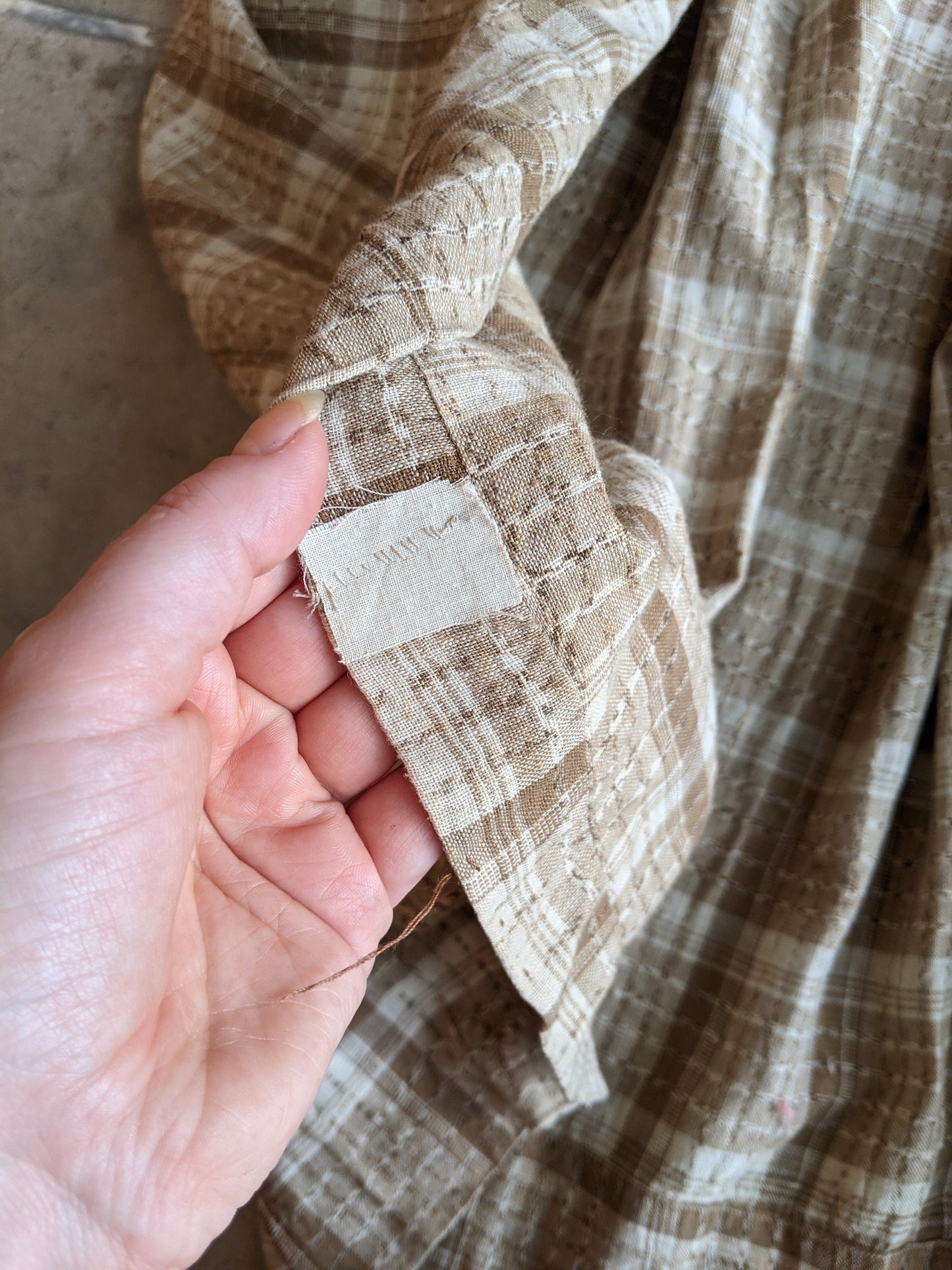 Antique Cotton Prairie Dress