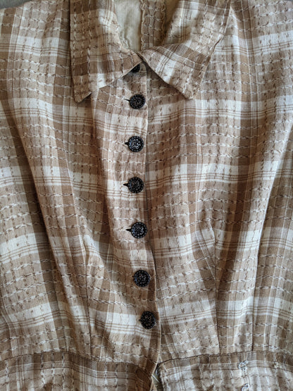 Antique Cotton Prairie Dress