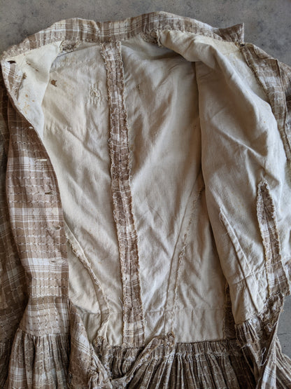 Antique Cotton Prairie Dress
