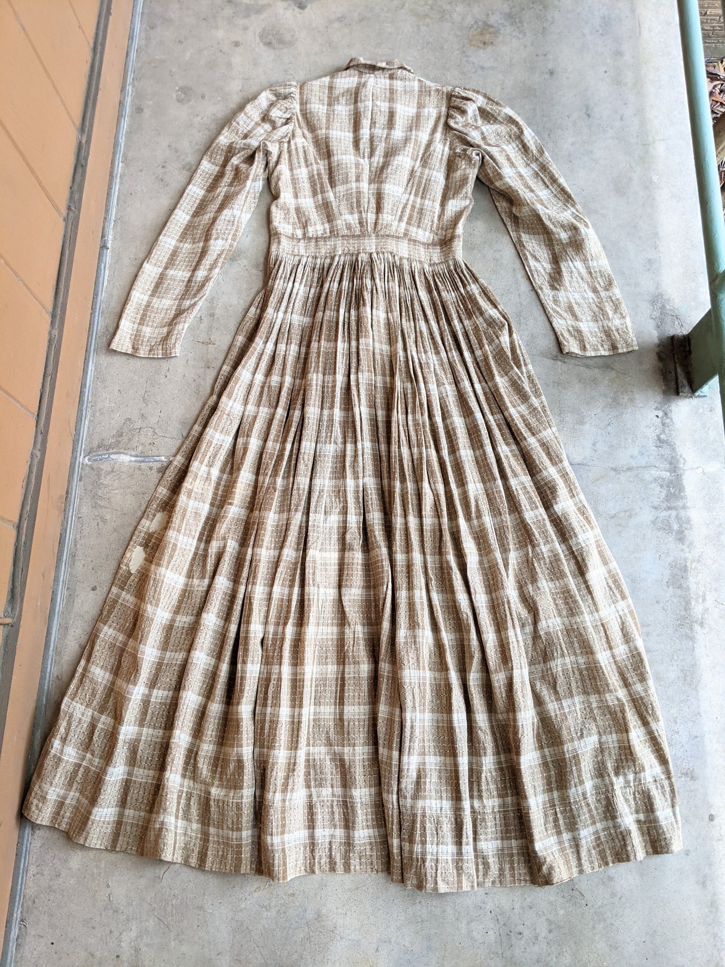 Antique Cotton Prairie Dress