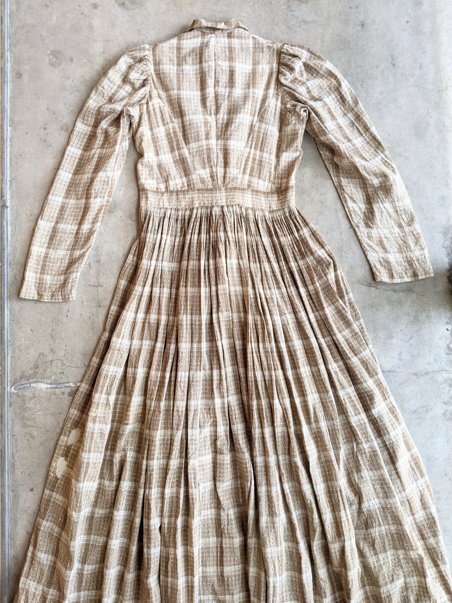 Antique Cotton Prairie Dress
