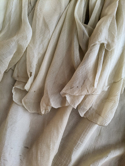 1910s-1920s Chartreuse Chiffon Cape | Study + Display