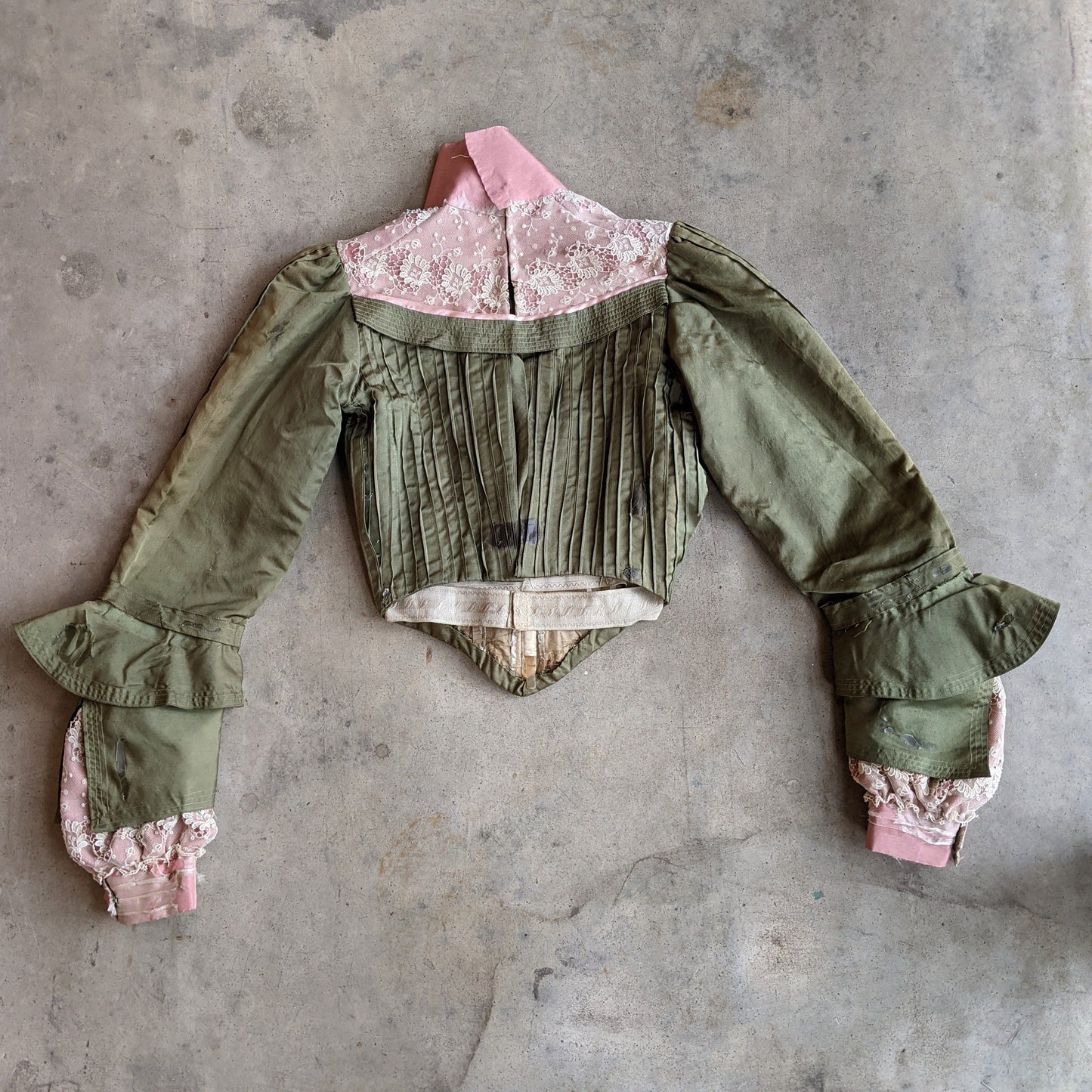 1900s Green + Pink Bodice | Study + Display