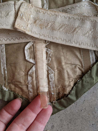 1900s Green + Pink Bodice | Study + Display