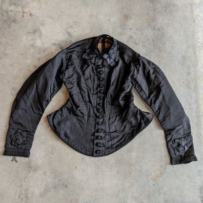 1870s Bombazine Bodice