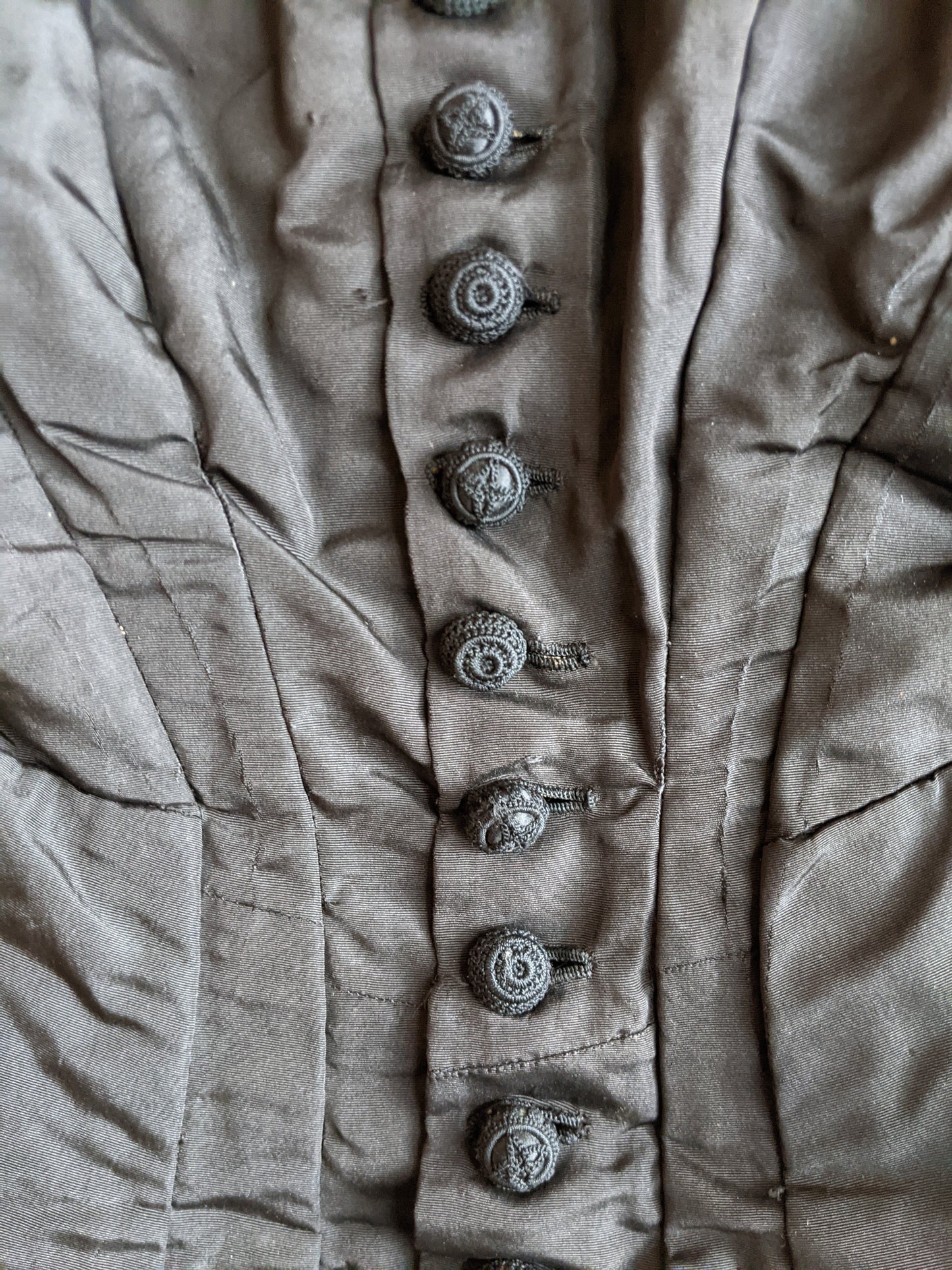 1870s Bombazine Bodice