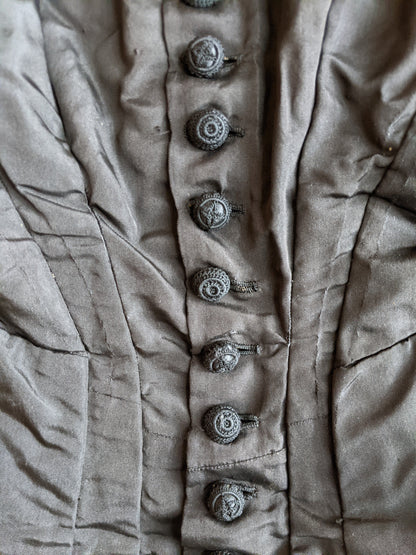 1870s Bombazine Bodice