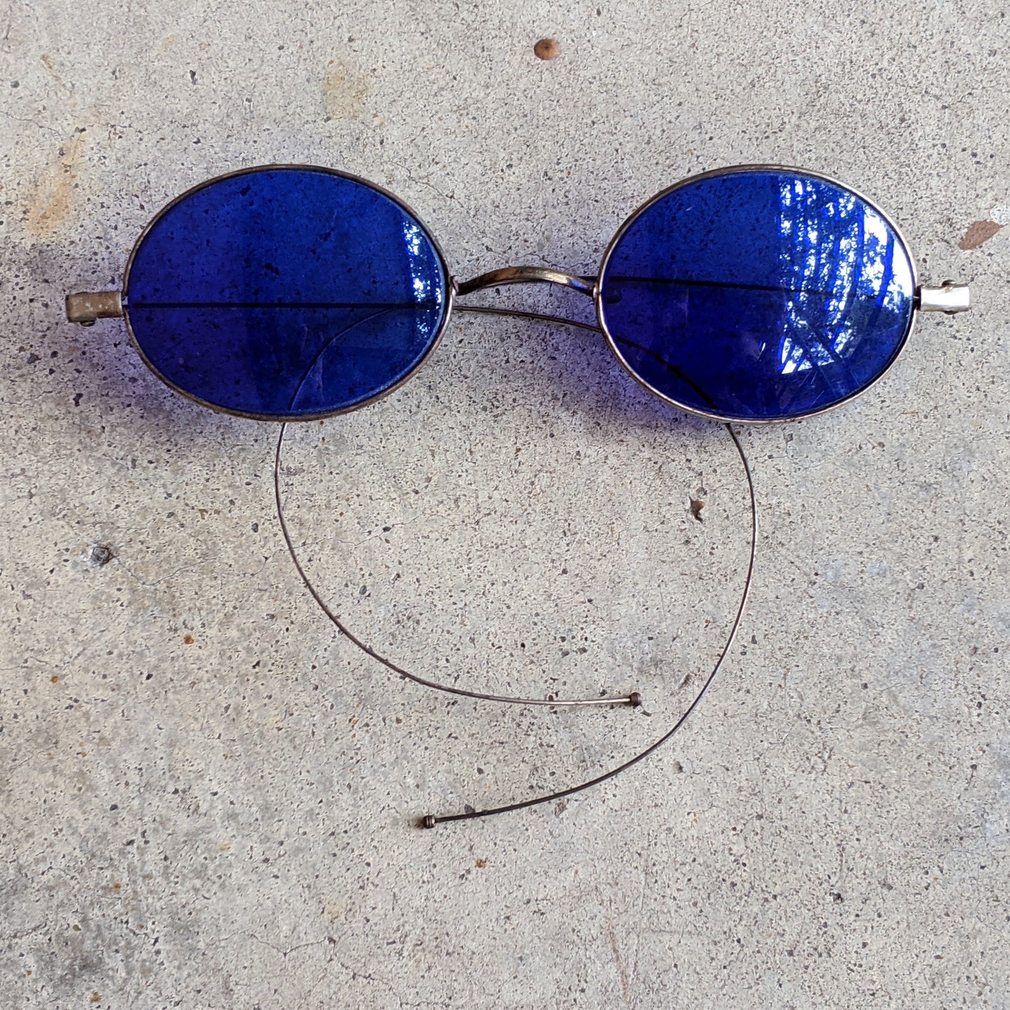 Cobalt Blue 1890s-1900s Tinted Glasses #2