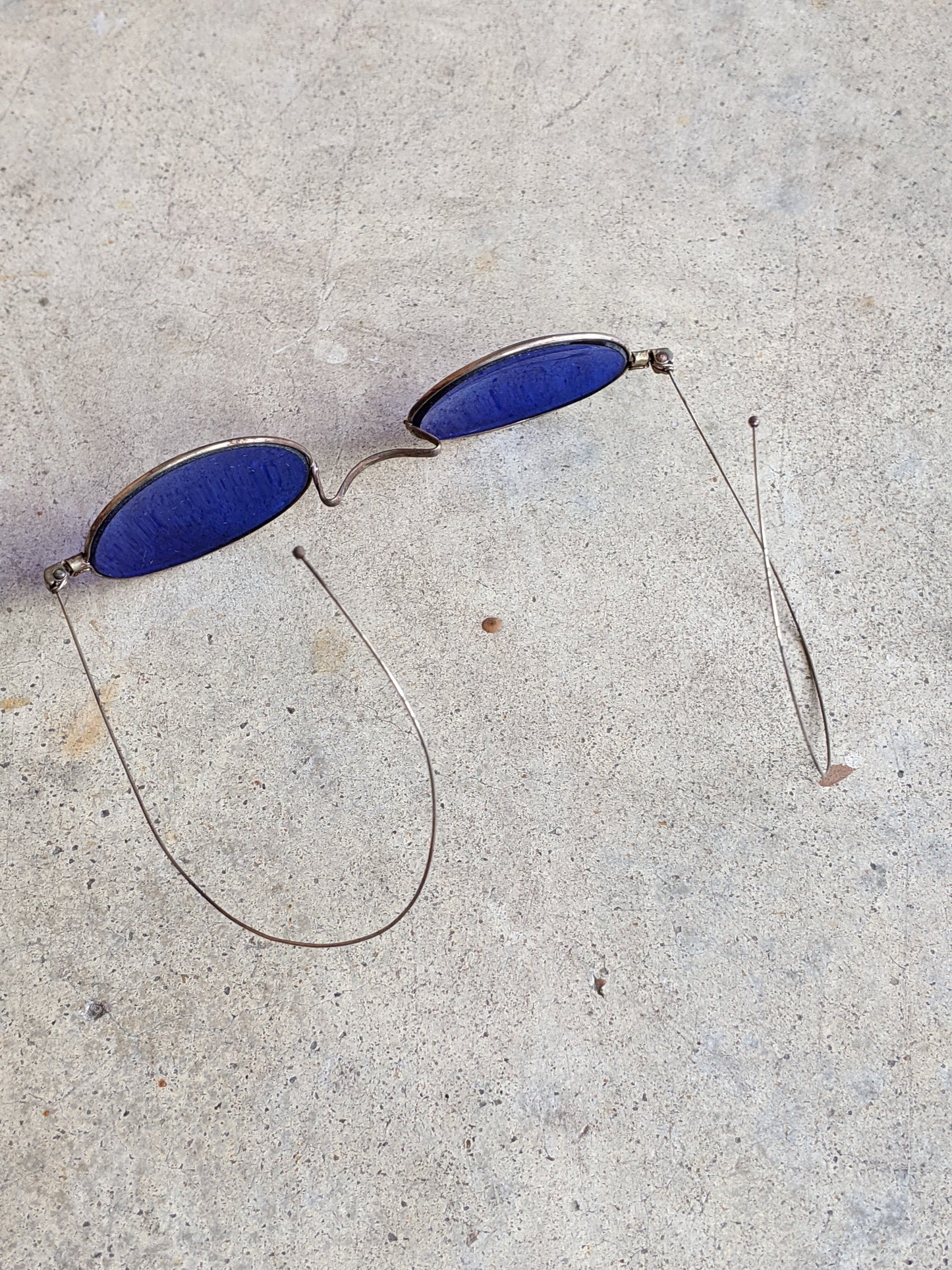 Cobalt Blue 1890s-1900s Tinted Glasses #2