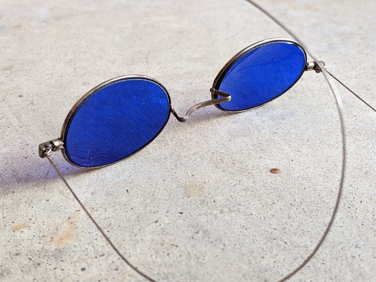 Cobalt Blue 1890s-1900s Tinted Glasses #2