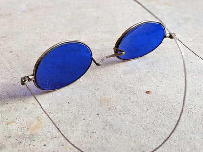 Cobalt Blue 1890s-1900s Tinted Glasses #2