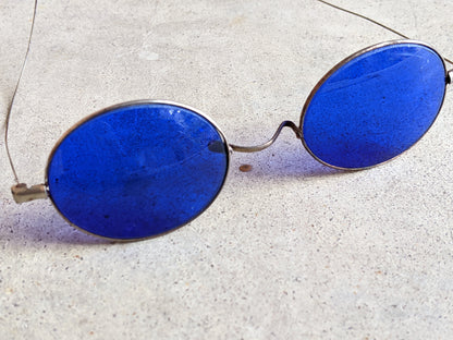 Cobalt Blue 1890s-1900s Tinted Glasses #2