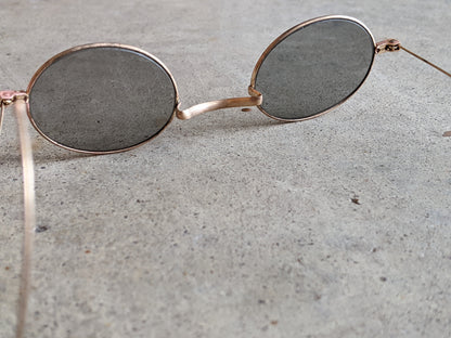 1890s-1900s Tinted Glasses | Gold Tone Frames