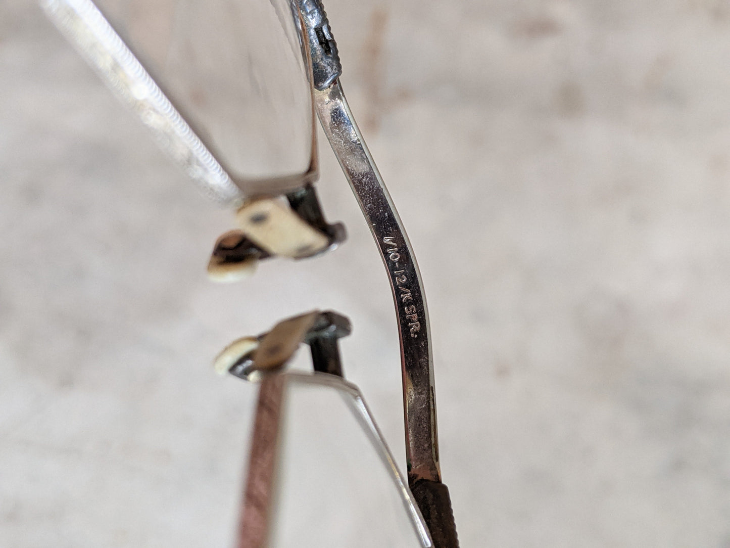 1920s White Gold Filled Lorgnette + Long Chain