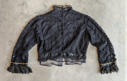 1910s Black Lace Blouse