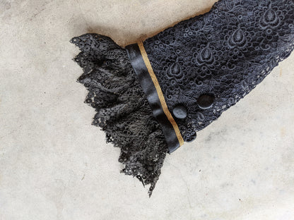 1910s Black Lace Blouse