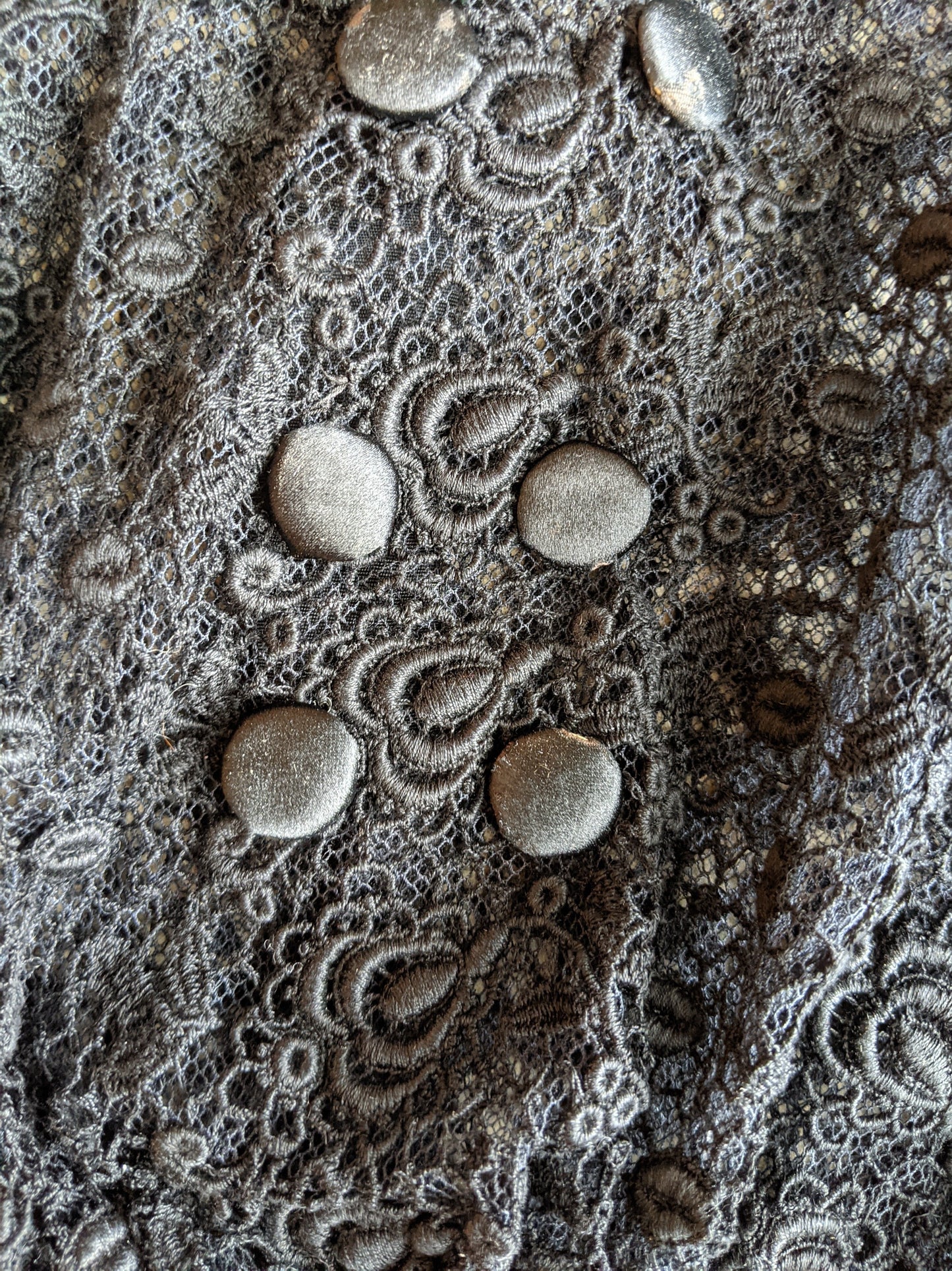 1910s Black Lace Blouse