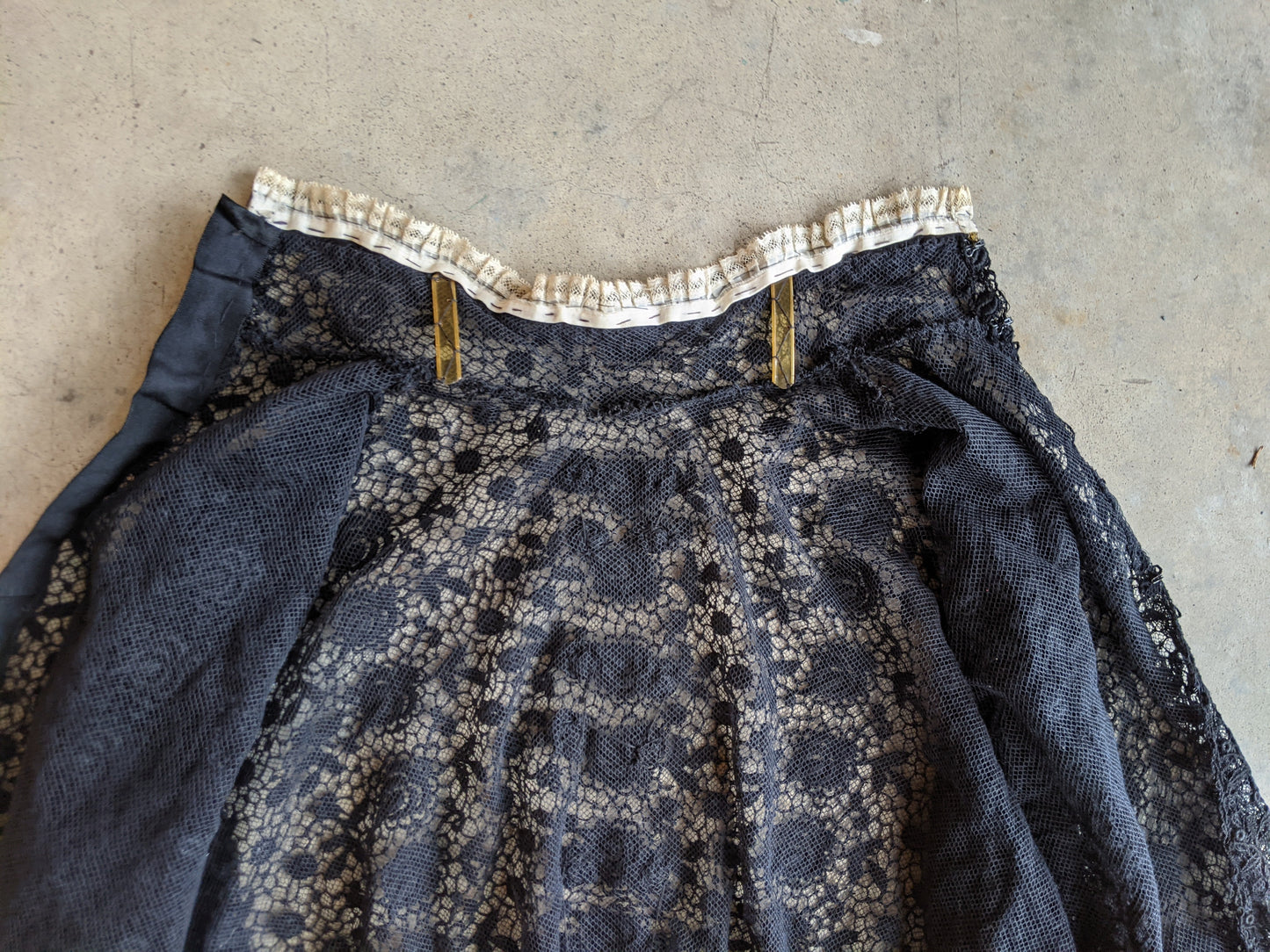 1910s Black Lace Blouse
