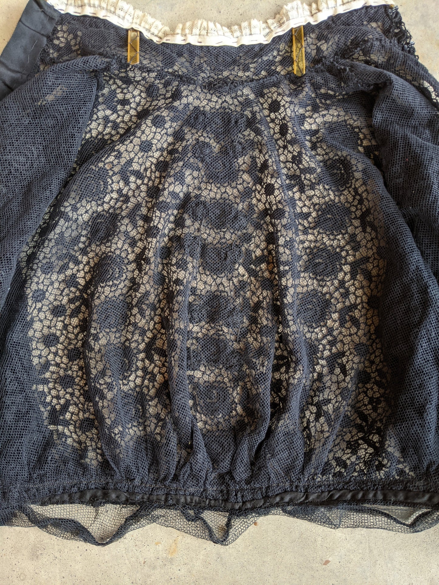 1910s Black Lace Blouse