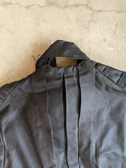 1890s Black Silk Bodice