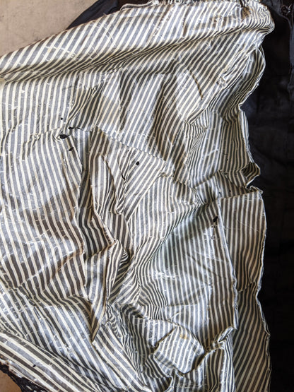 1890s Black Silk Bodice