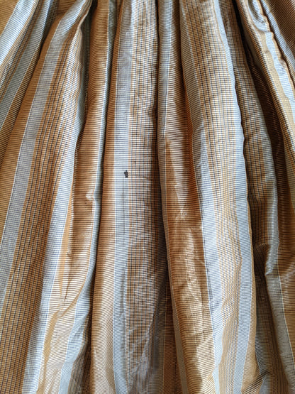 1860s Earth Tones Silk Gown